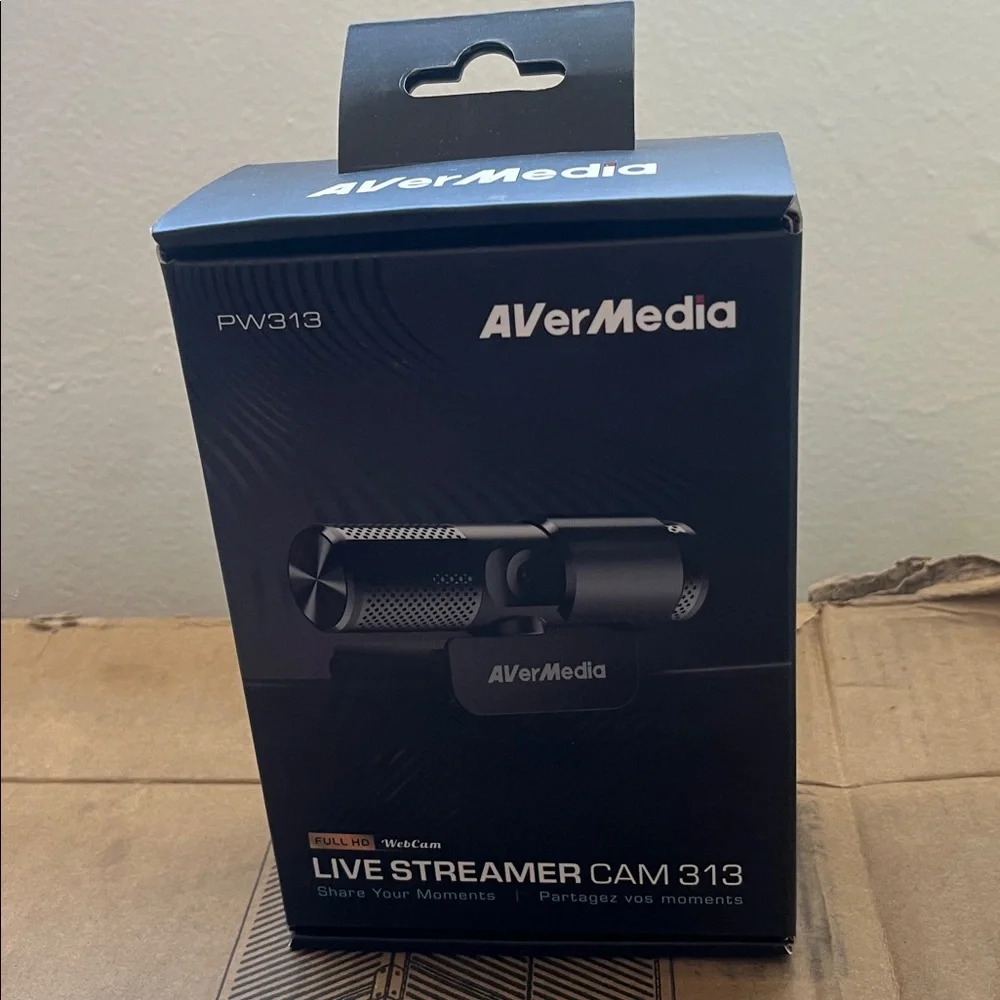 AVerMedia Live Streamer CAM 313 1080p HD Webcam -‎ PW313 new